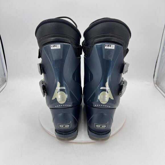 Salomon Performa Auto Fit Men Size 9.5 Grey Gun Metal 4 Buckle Winter Ski Boot - Picture 5 of 14